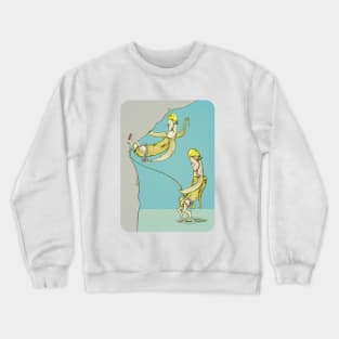 Funny bananas rock climbing Crewneck Sweatshirt